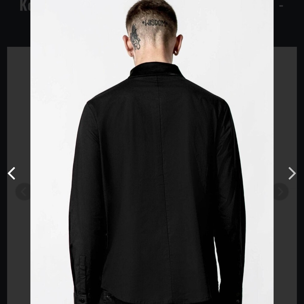 Killstar Black Shirt Jacket - Picture 5 of 6